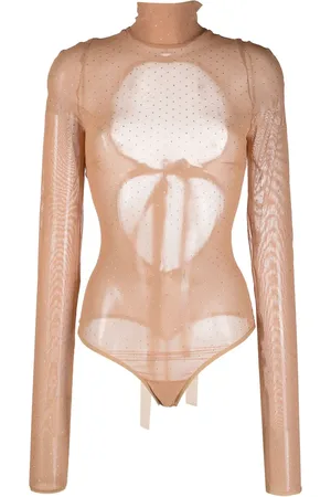 Nensi Dojaka Crystal-embellished mesh bodysuit
