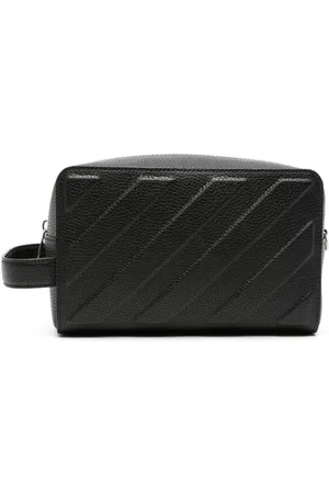 Blaster Monogrammed Textured-Leather Wash Bag