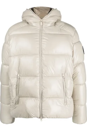 save the duck Logo-patch puffer jacket