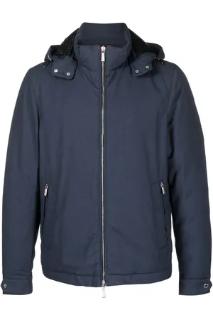 MOORER Albini-PUM padded hooded jacket