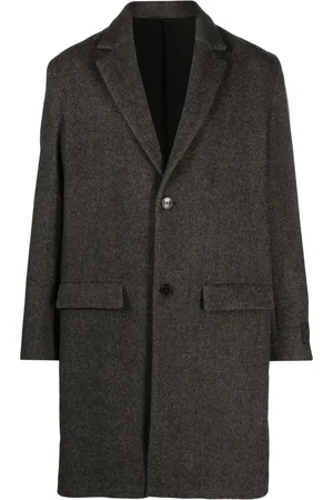 Zadig & Voltaire Mark chevron-knit wool coat