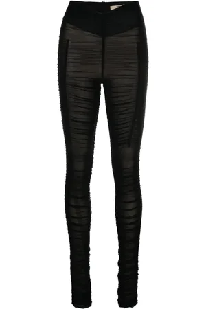 KNWLS Ocilia ruched mesh trousers
