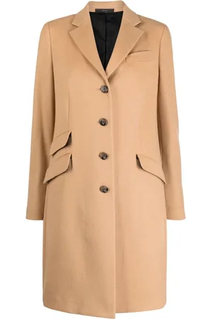Paul Smith Notched-collar wool coat