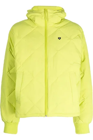 Chocoolate Logo-appliqué quilted padded jacket