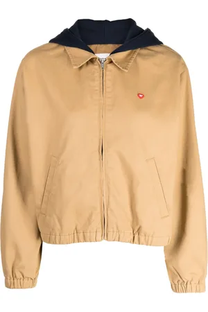 Chocoolate Logo-embroidered hooded cotton jacket