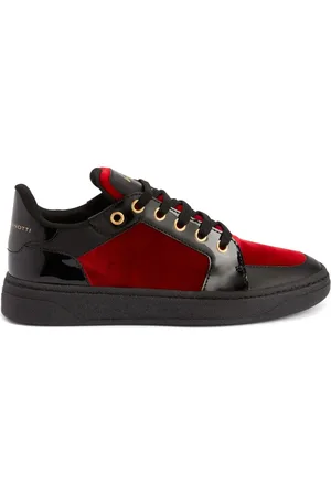 Giuseppe Zanotti GZ94 panelled velvet sneakers