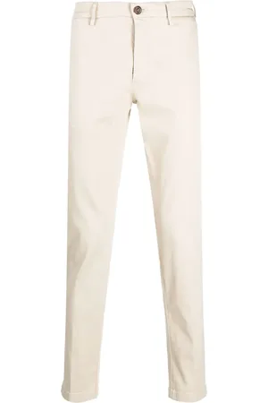 Boggi Milano Straight-leg cotton-blend trousers