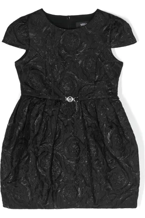 VERSACE Textured short-sleeve dress