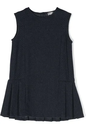 Il gufo Pleated-skirt sleeveless dress
