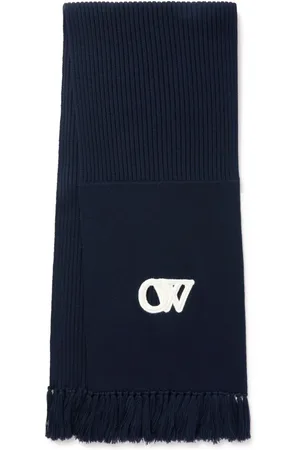OFF-WHITE OW-motif wool scarf