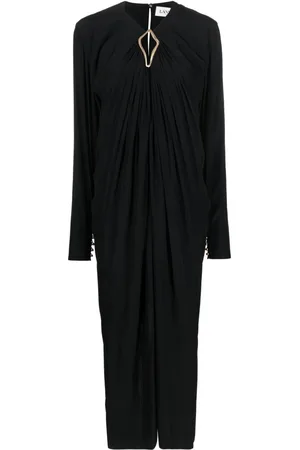 Lanvin Draped midi dress