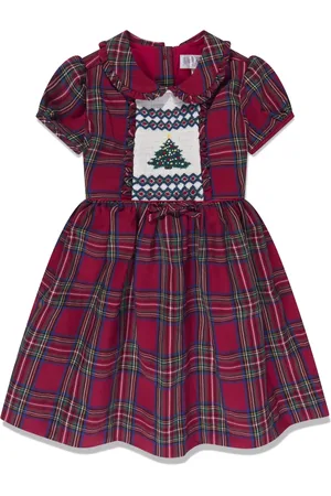 Rachel Riley Christmas Tree checked dress