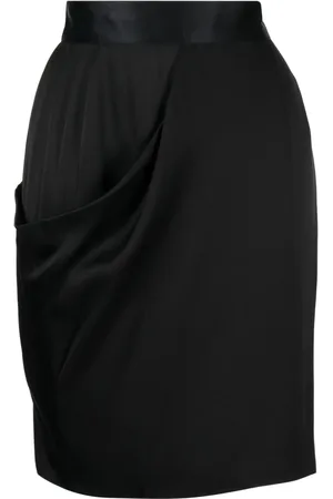 CHANEL 2009 draped silk miniskirt