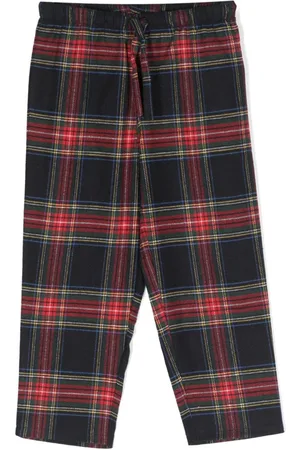 MC2 SAINT BARTH Tartan-check drawstring pajama bottoms