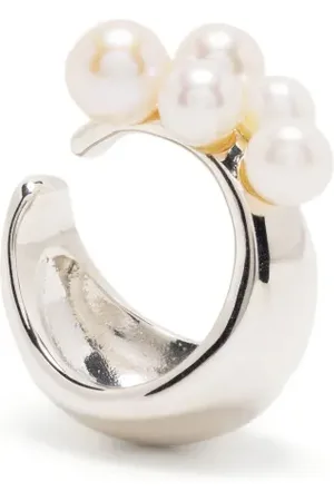 E.M. Pearl-detail ear cuff