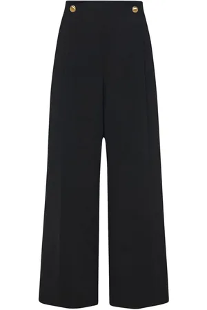 ROSETTA GETTY Pleated wool-blend trousers
