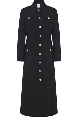 ROSETTA GETTY Button-up virgin wool-blend coat