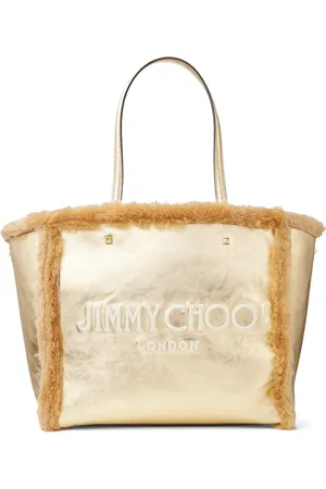 Jimmy Choo Avenue shearling tote bag