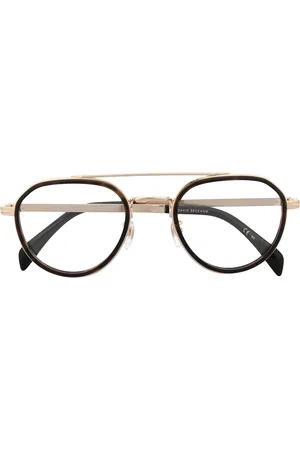 DB EYEWEAR BY DAVID BECKHAM Layered pilot frame glasses
