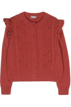 Il gufo Cable-knit virgin-wool cardigan