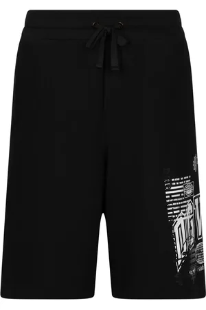 Dolce & Gabbana Logo-print cotton track shorts