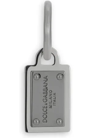 Dolce & Gabbana Logo-engraved tag earrings