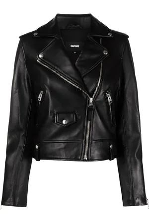 Mackage Baya off-centre leather jacket