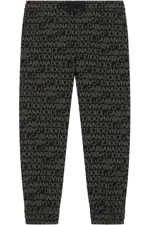Dolce & Gabbana Logo-print cotton-blend trousers