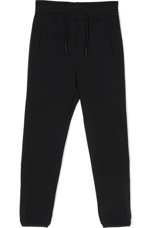 Emporio Armani Logo-embossed tapered track pants