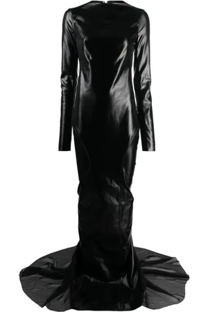 Rick Owens Coated long-sleeved gown