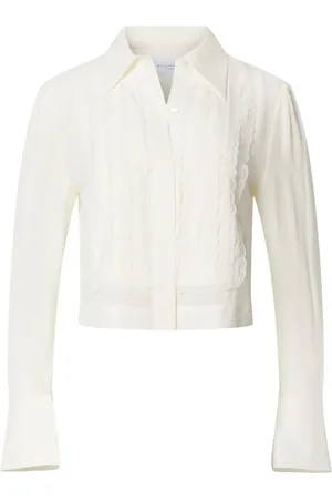 Equipment Landon cropped silk shirt