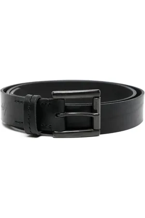 YOHJI YAMAMOTO Logo-debossed leather belt
