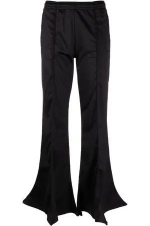 Y / PROJECT Elasticated-waist flared trousers