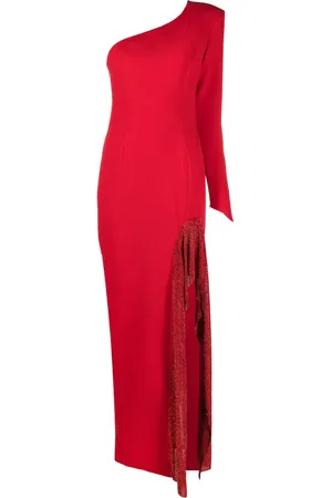 JEAN-LOUIS SABAJI One-shoulder side-slit maxi dress