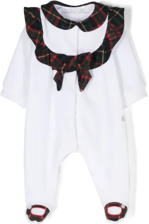 PATACHOU Contrasting-trim tartan-pattern pajamas