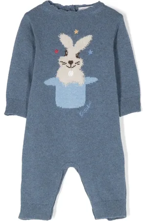 PATACHOU Patterned intarsia-knit romper