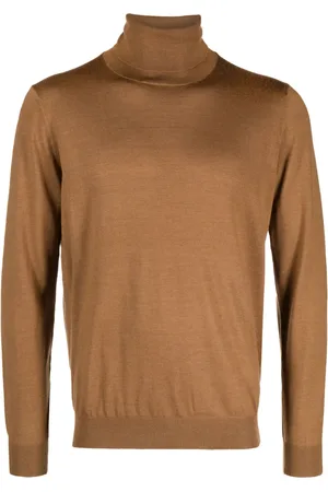 LANEUS Rollneck fine-knit jumper