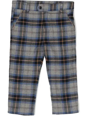 PATACHOU Check-pattern cotton trousers