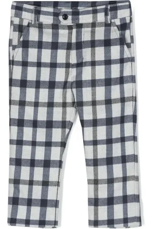 PATACHOU Check-pattern slim-cut trousers