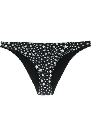 Stella McCartney Logo-plaque star-print bikini bottoms