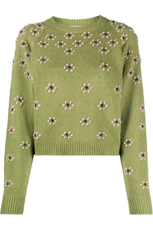 Kenzo Floral-embroidered wool jumper