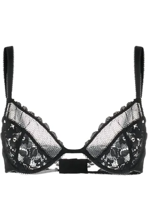 Stella McCartney Floral-lace bustier-neckline bra