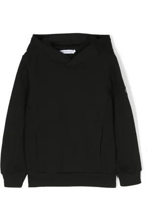Calvin Klein Logo-patch cotton hoodie