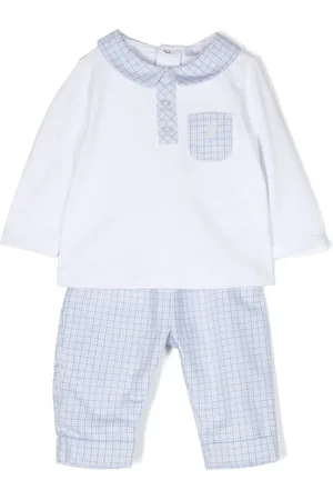 PATACHOU Check-print long-sleeve trouser set