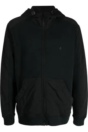 Dondup Logo-plaque panelled hooded jacket