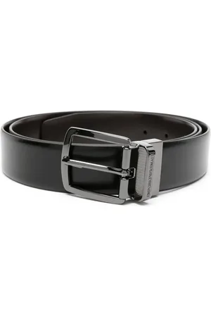 Emporio Armani Smooth-grain leather belt