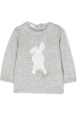 PATACHOU Embroidered-motif fine-knit jumper