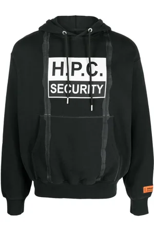 Heron Preston H.P.C Security Tape cotton hoodie