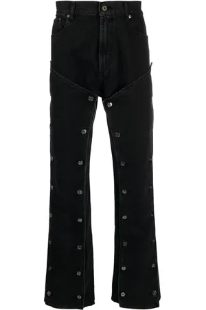Y / PROJECT Snap-off mid-rise bootcut jeans