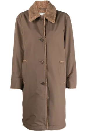 OUR LEGACY Faux-shearling collar coat